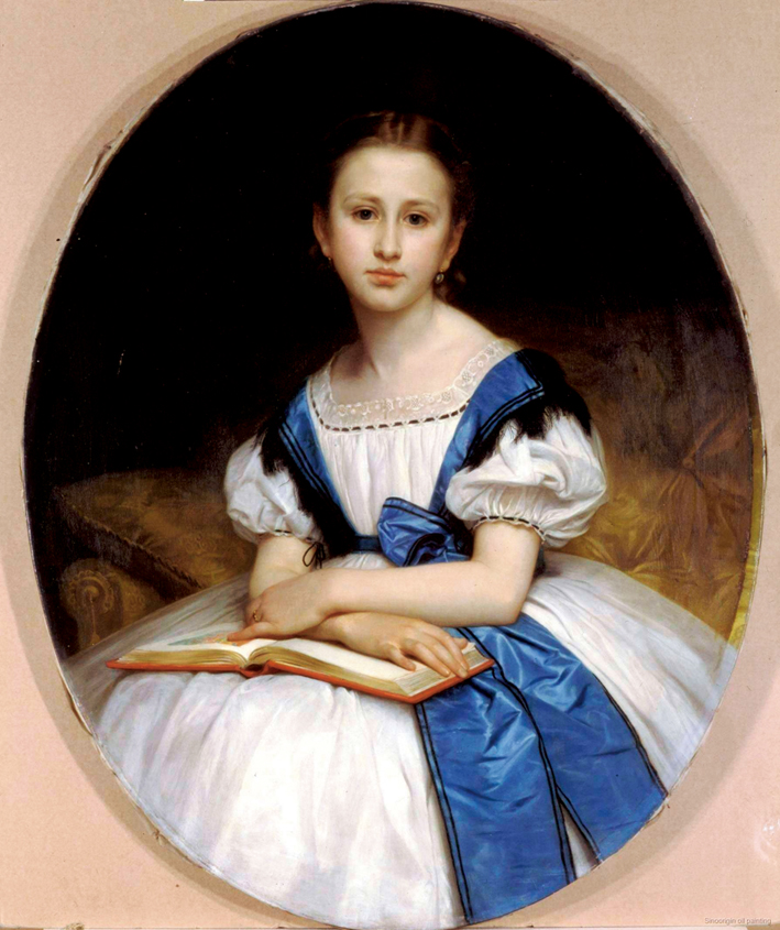  阿道夫·布格罗 Adolphe Bouguereau —— 比莉萨克小姐的画像